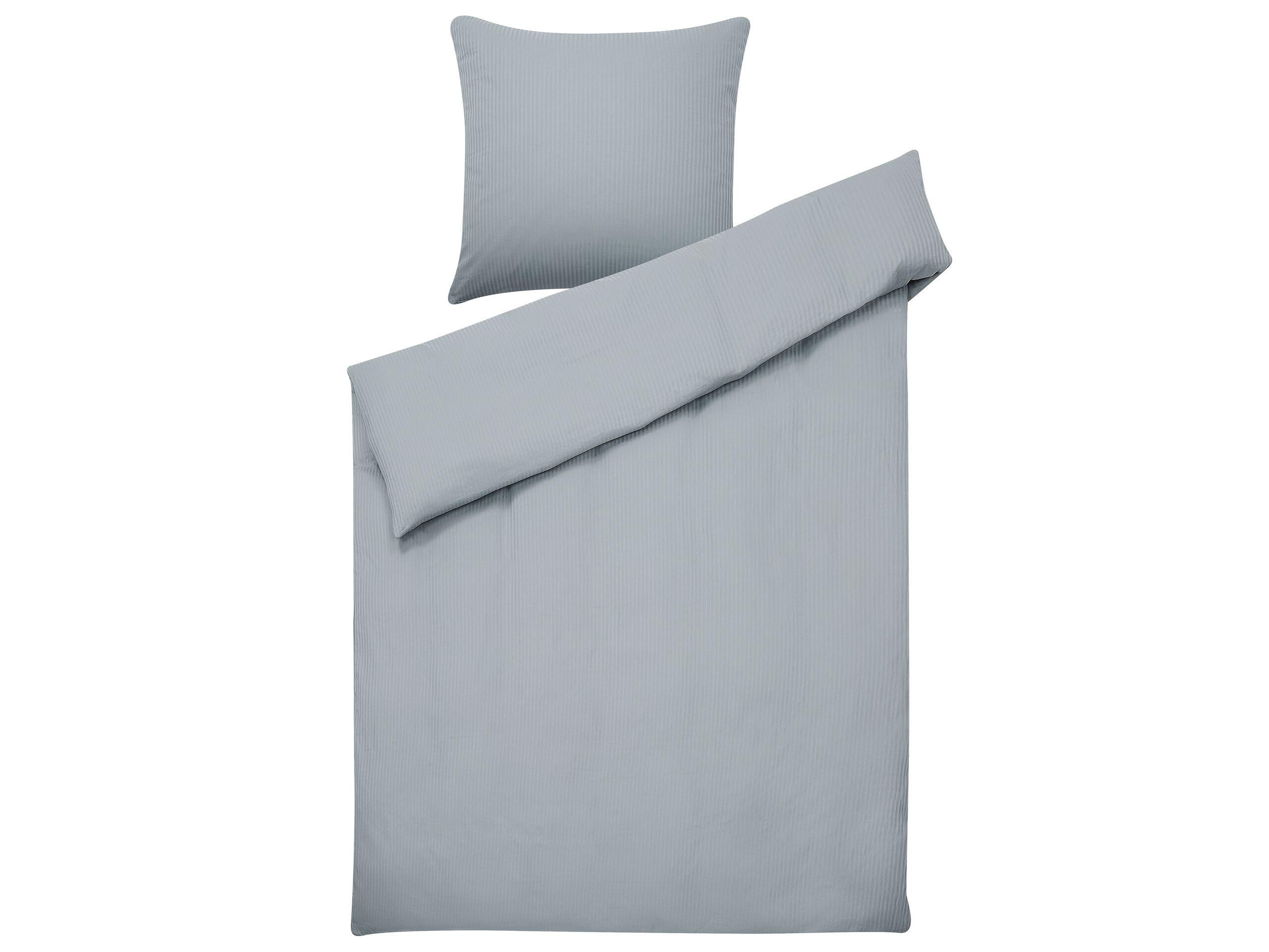 Beliani Avondale Classico Set Copripiumino in Raso di Cotone  