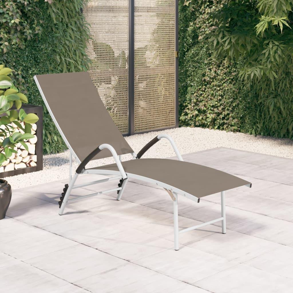 VidaXL Chaise longue aluminium  