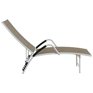 VidaXL Chaise longue aluminium  