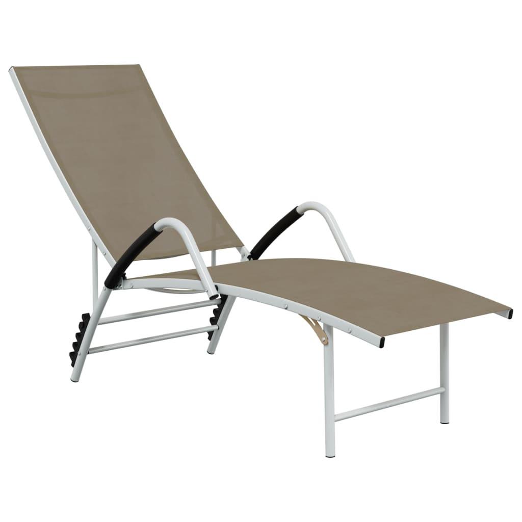 VidaXL Chaise longue aluminium  