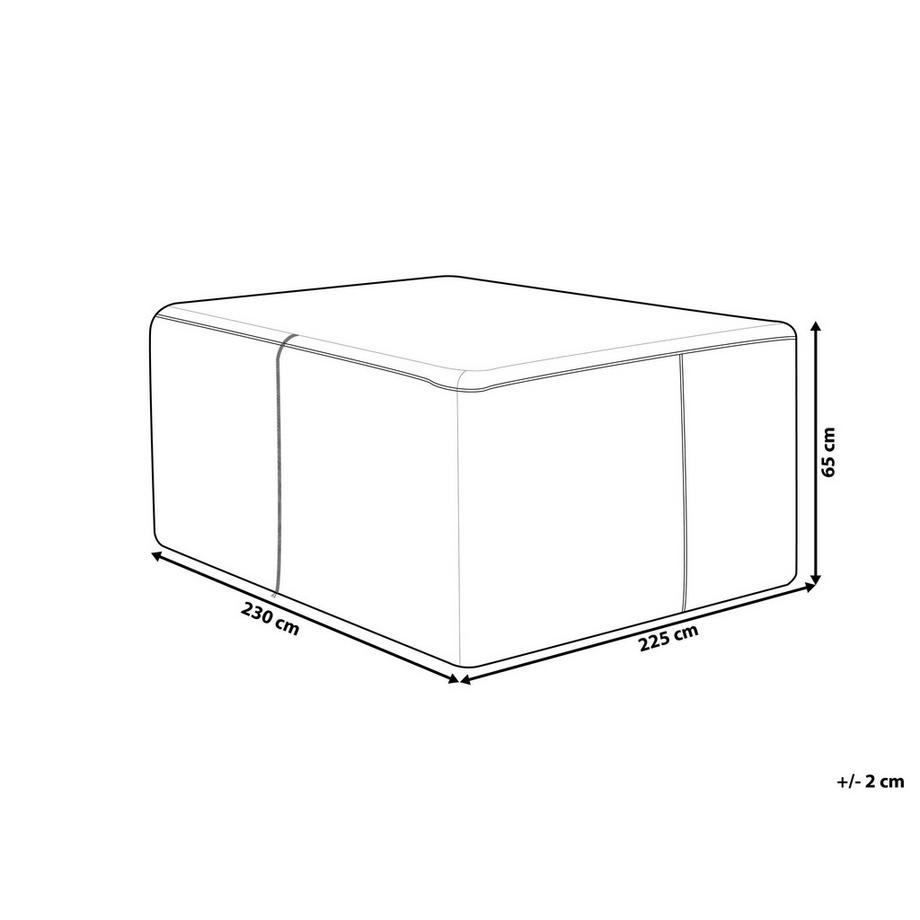 Beliani Regenschutzhülle aus PVC CHUVA  