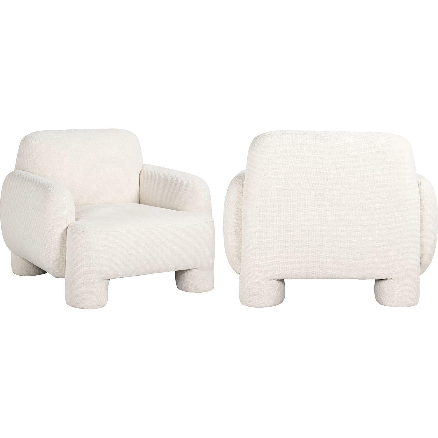 mutoni Fauteuil Boli blanc  