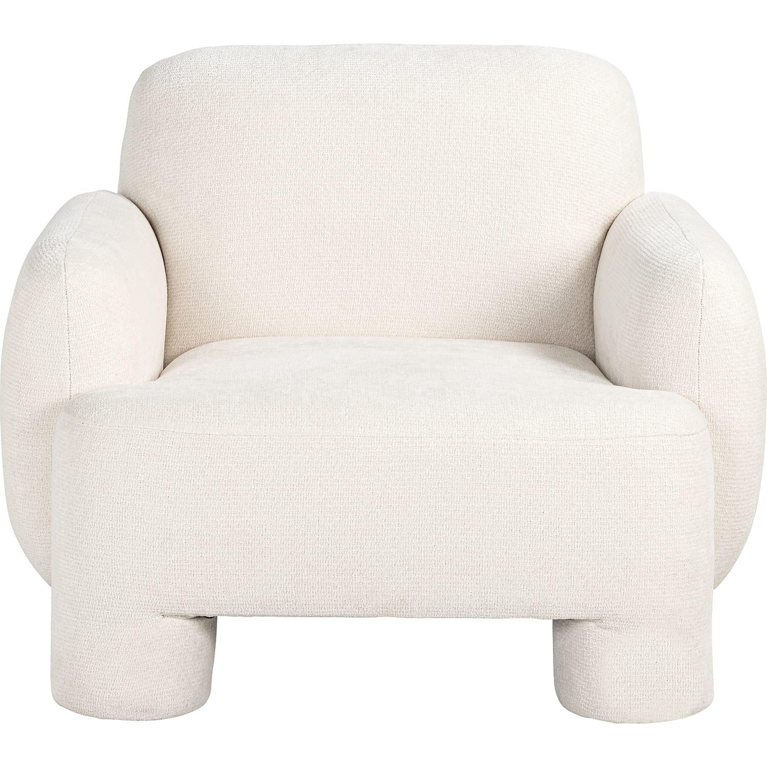 mutoni Fauteuil Boli blanc  