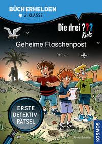 Die drei ??? Kids, Bücherhelden 2. Klasse, Geheime Flaschenpost Scheller, Anne; Gumpert, Steffen (Illustrationen) Copertina rigida 