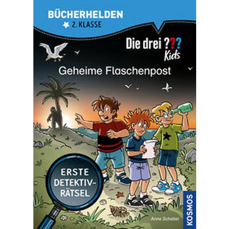 Die drei ??? Kids, Bücherhelden 2. Klasse, Geheime Flaschenpost Scheller, Anne; Gumpert, Steffen (Illustrationen) Copertina rigida 