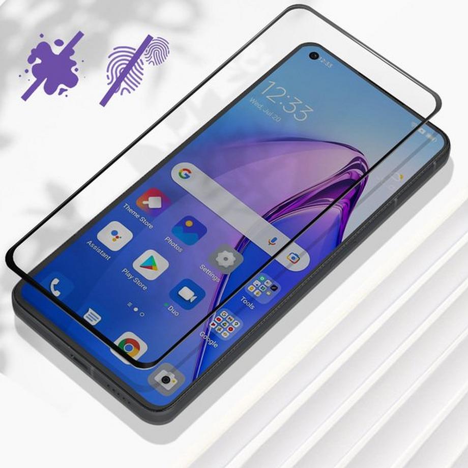 Avizar  Verre Trempé Oppo Reno 8 5G Noir 