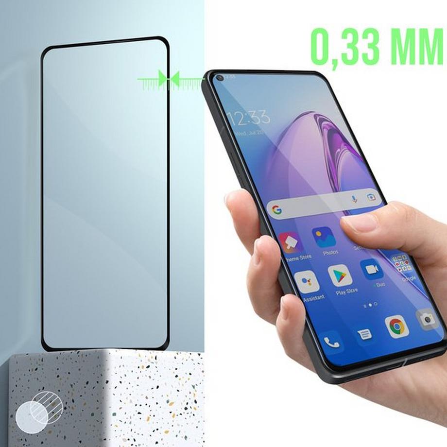 Avizar  Verre Trempé Oppo Reno 8 5G Noir 