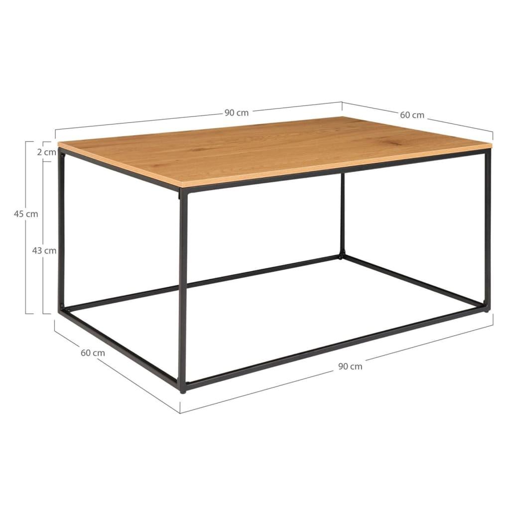 House Nordic Beistelltisch Vita 90 x 60 cm, NatureSchwarz  