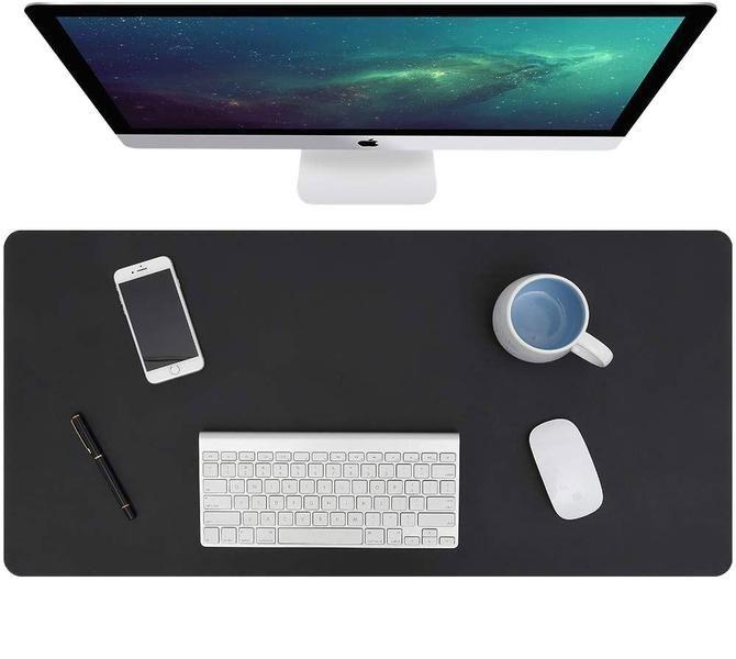 eStore  Tappetino per mouse grande, in pelle PVC - 40 x 80 cm 