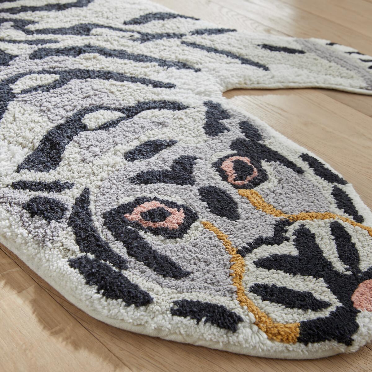 AM.PM Tapis enfant tigre blanc coton bio  