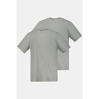 JP1880  T-shirt basic in confezione doppia con scollo a girocollo, disponibili fino alla tg. 8XL 