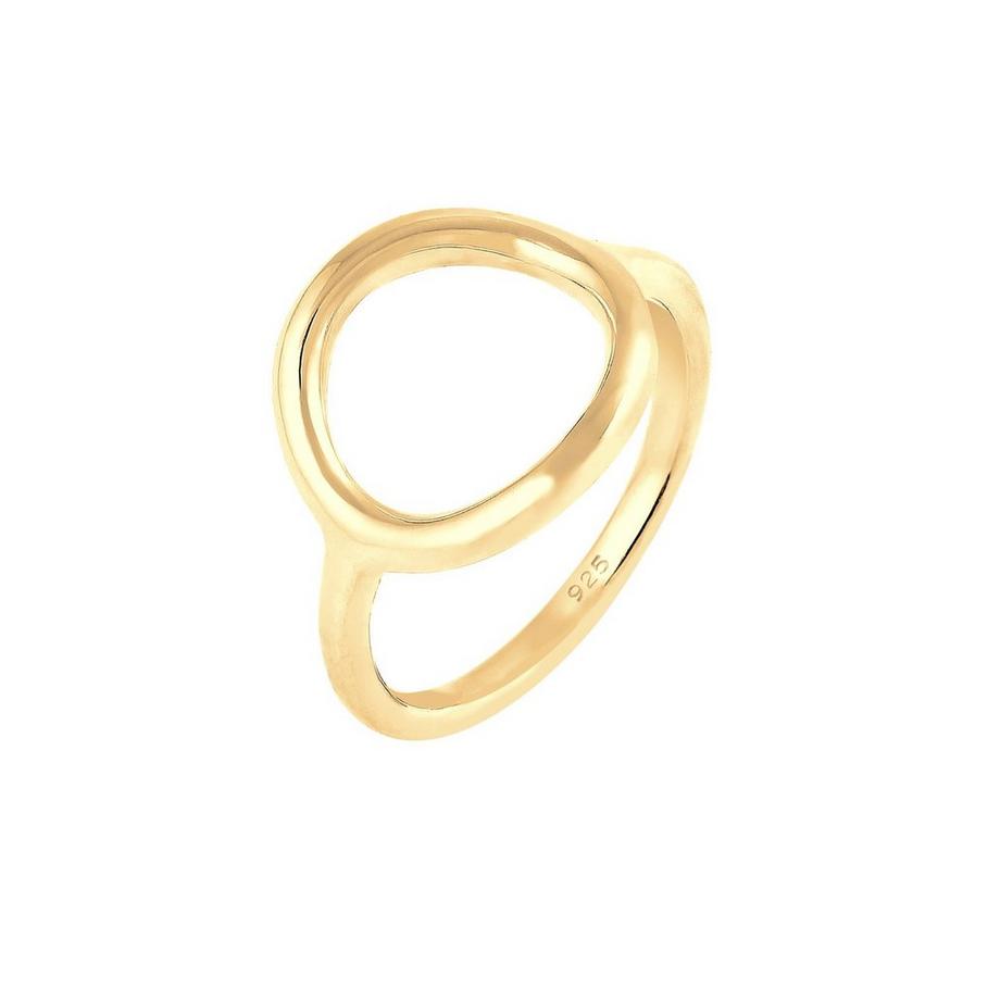 Bague Femmes Cercle Rond Géo Statement