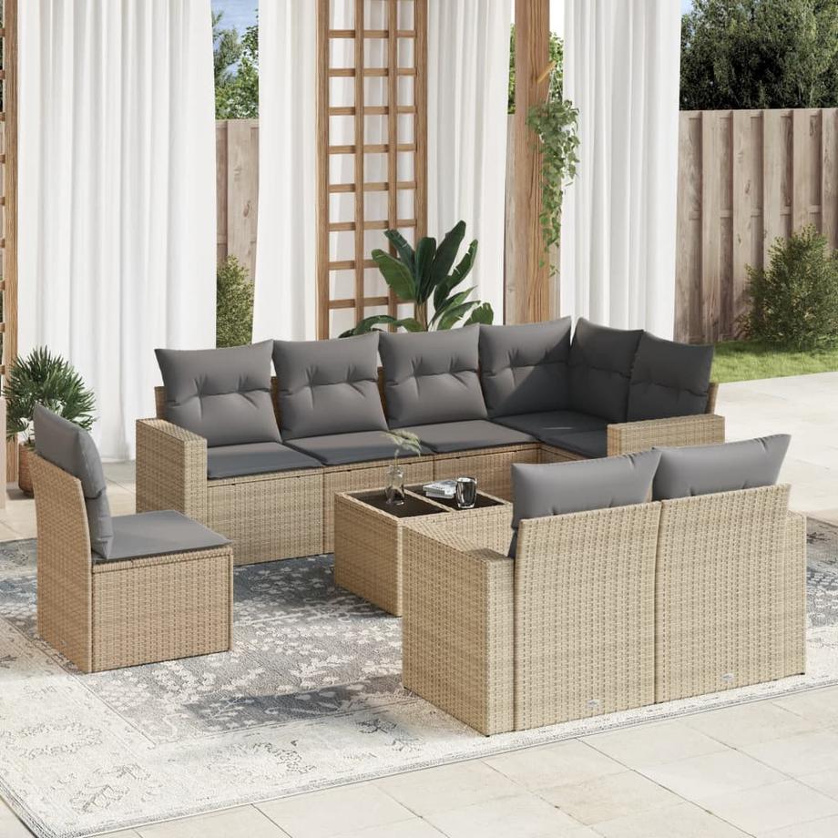 VidaXL Garten sofagarnitur poly-rattan  