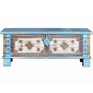 mutoni Coffre Mango vintage bleu 116x40  