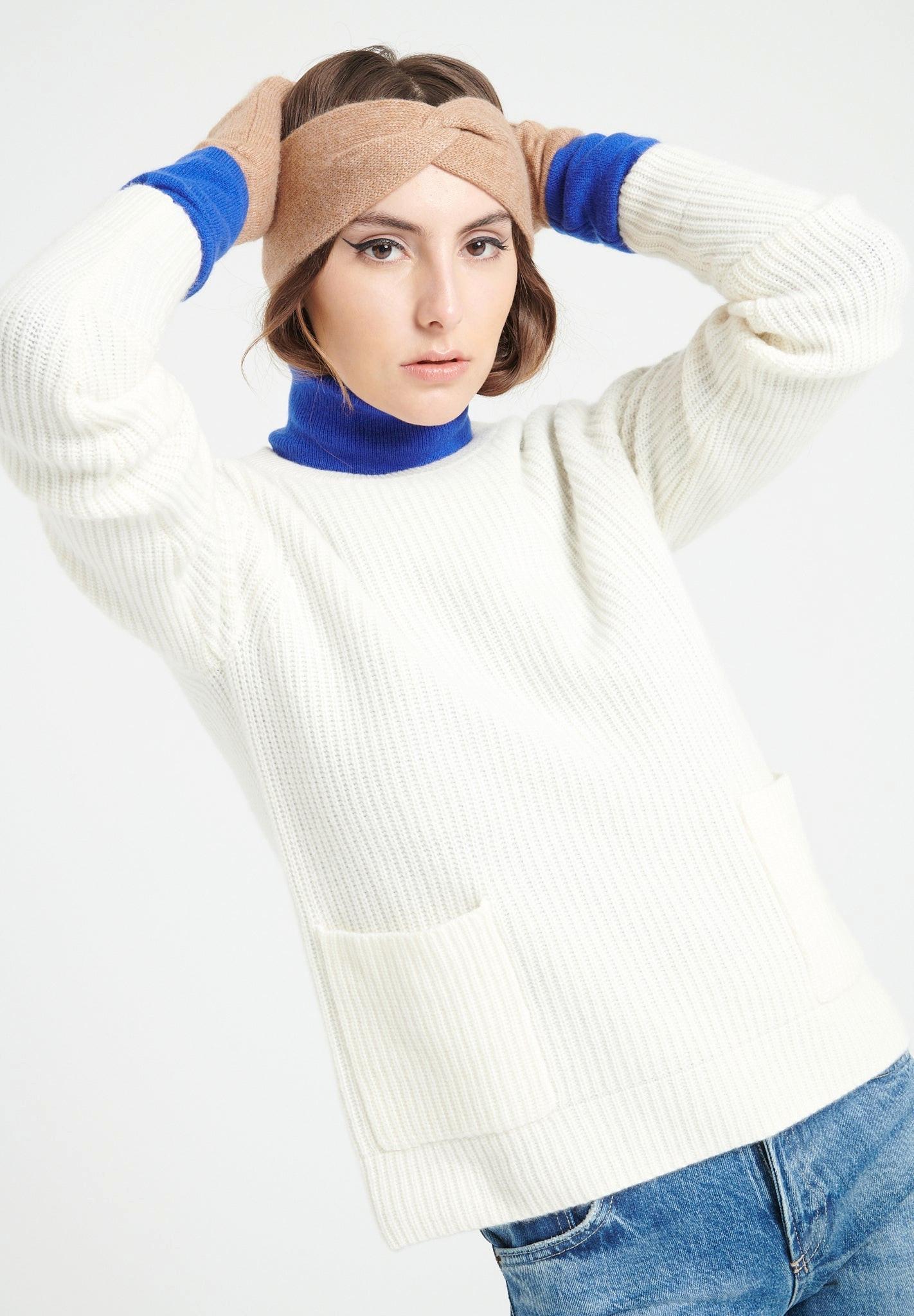 Studio Cashmere8  LILLY 32 Maglione a 4 strati con collo rotondo - 100% cashmere 