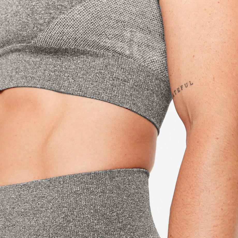 DOMYOS  Crop top t-shirt maniche corte seamless sintetico 