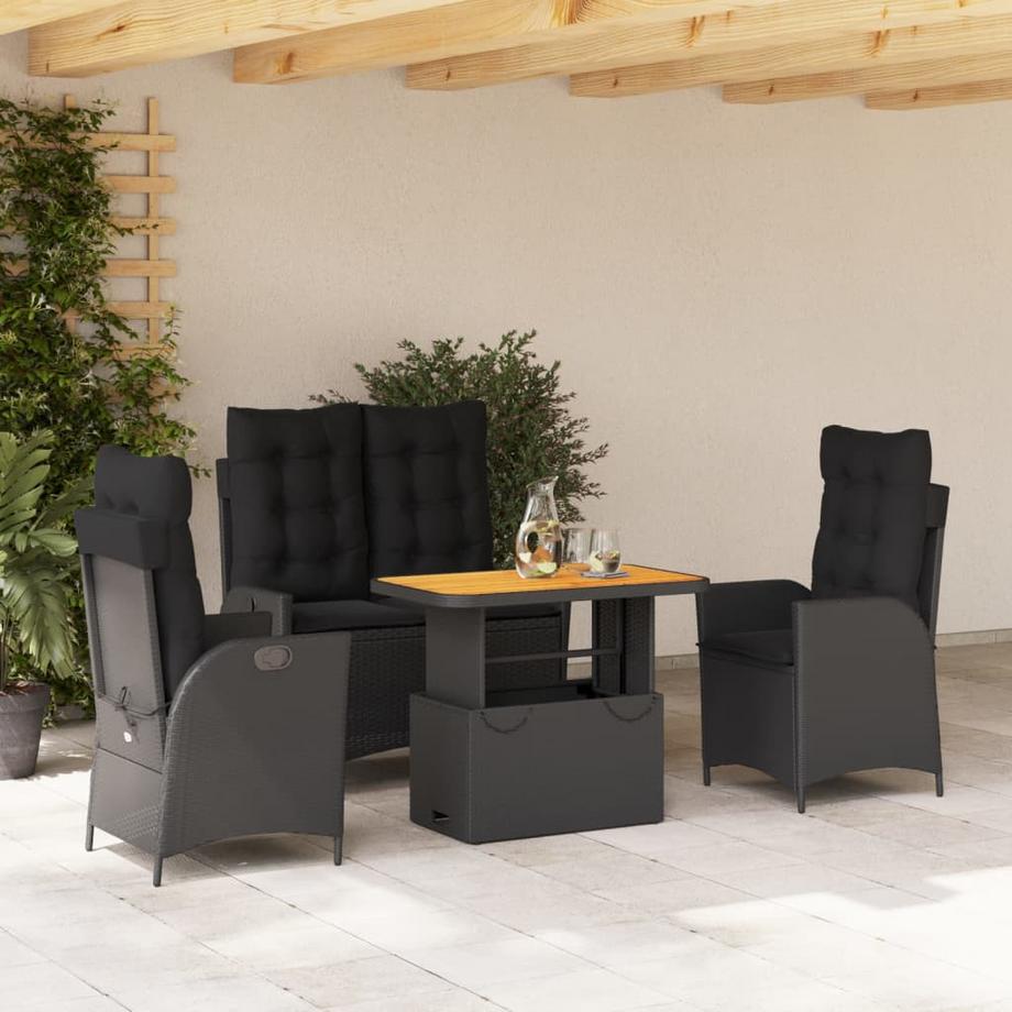 VidaXL Garten essgruppe poly-rattan  