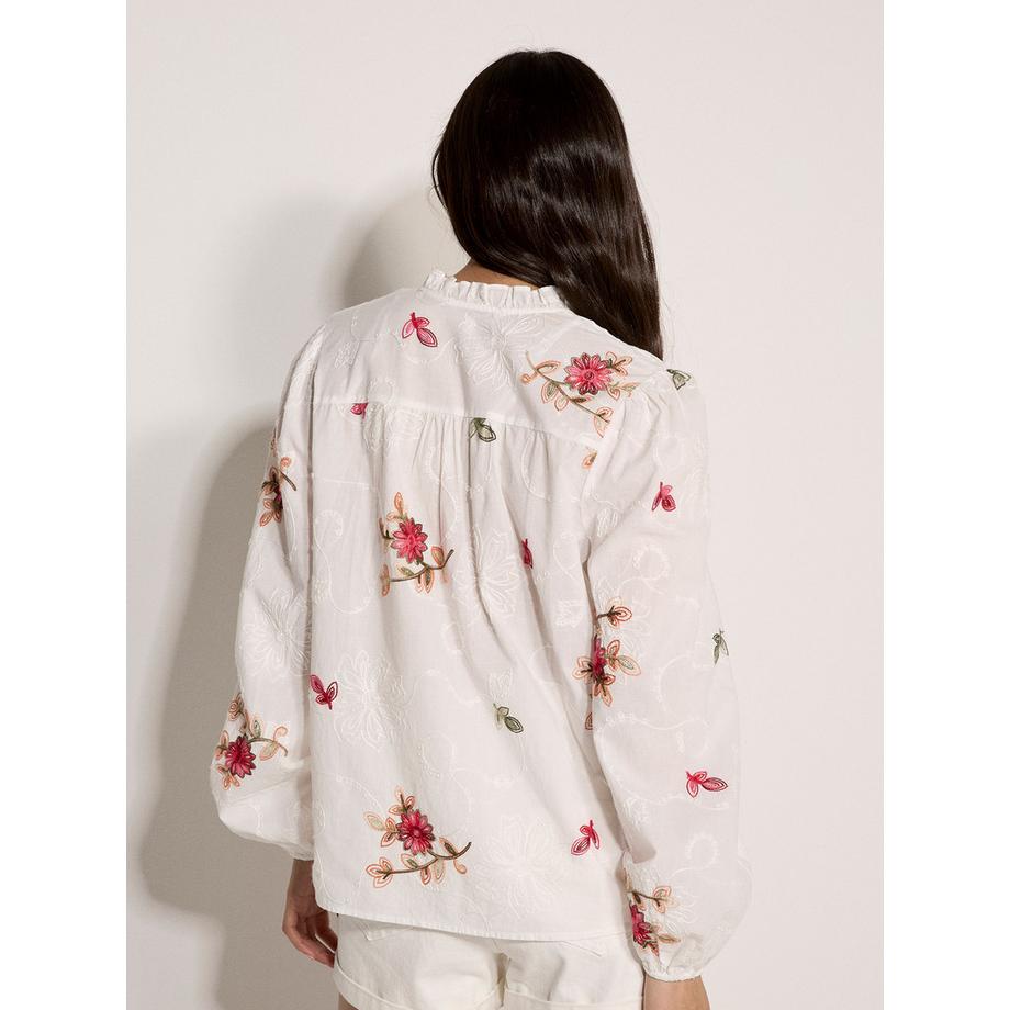 APRICOT Bluse mit Blumenstickerei  