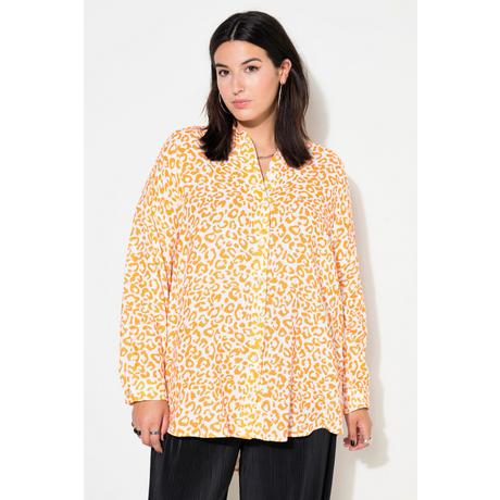 Studio Untold  Blusa dal taglio oversize in mussola con colorato design leopardato 