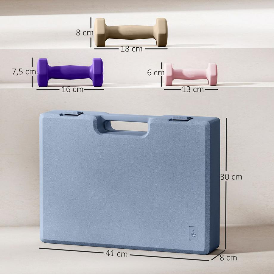 Northio  Set di manubri esagonali con custodia 