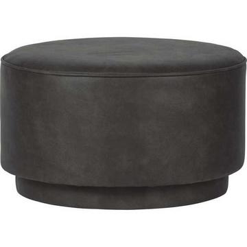 Tabouret rembourré rond café anthracite