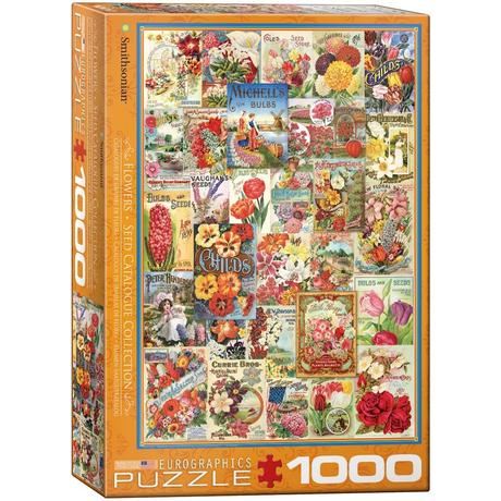 Eurographics  Puzzle Flower Seed Catalog Covers 1000 Teile 