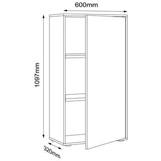 VCM Büroschrank Sideboard Salia 3fach B60  