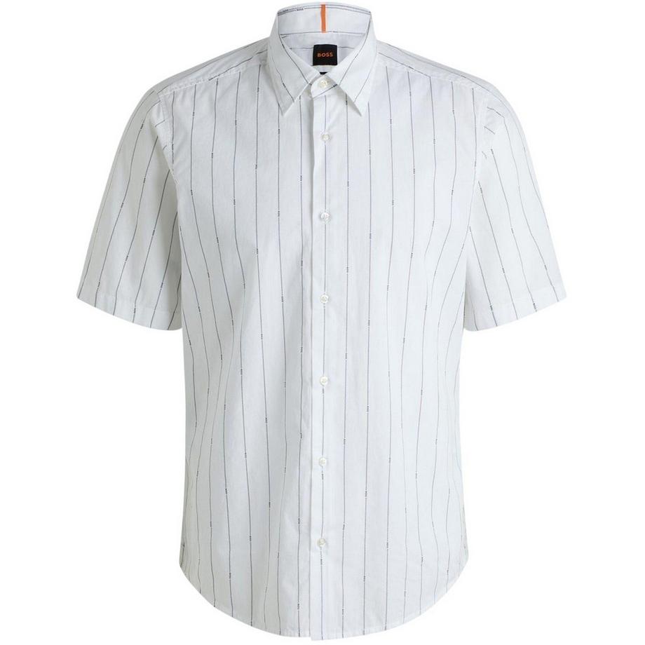 Chemise Manches Courtes Motiftyle Fines Rayures
