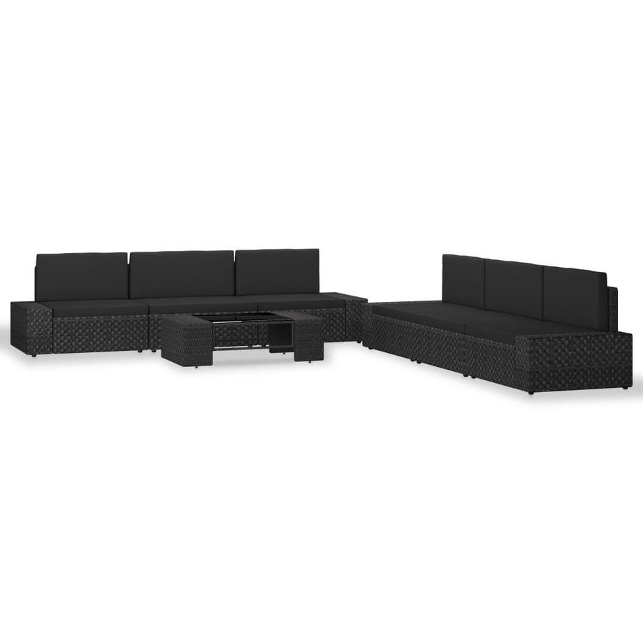 Garten-lounge-set poly-rattan