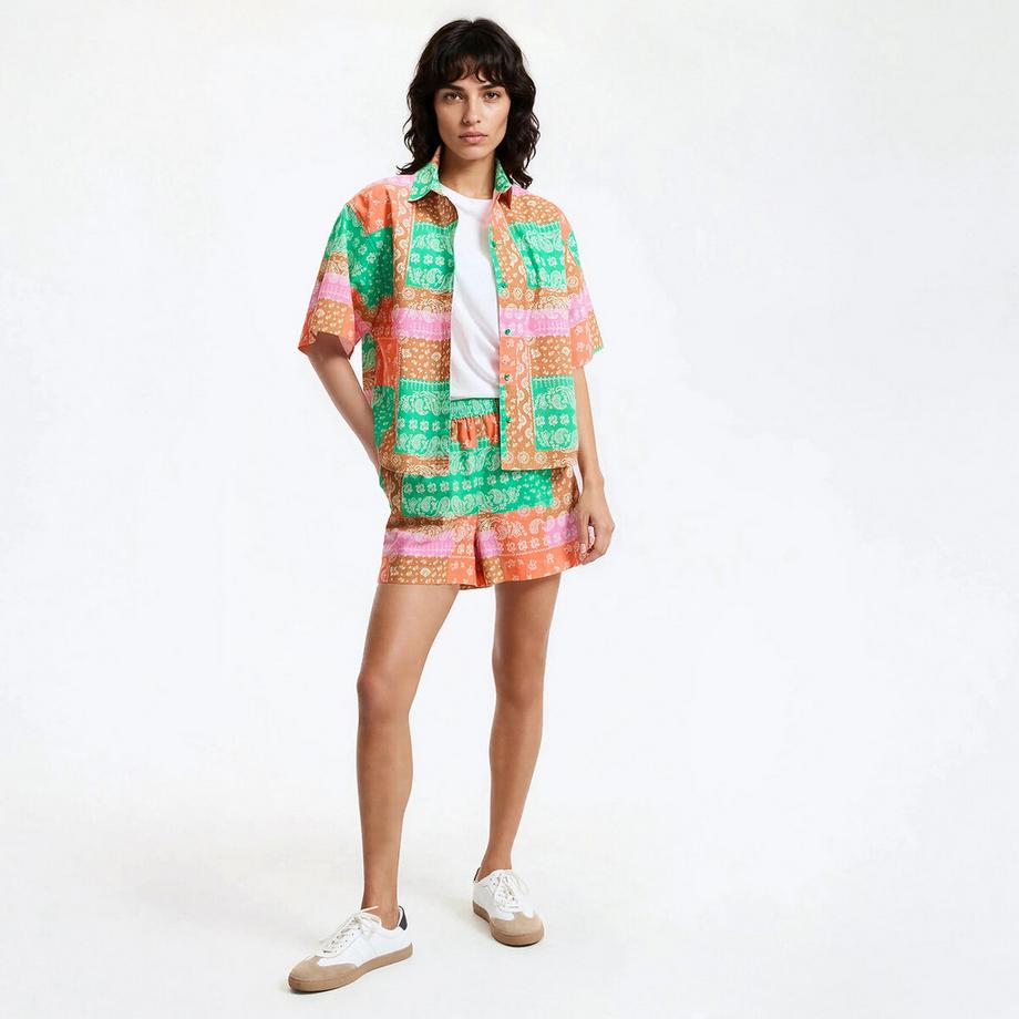 La Redoute Collections Kurzarm Paisley Print Shirt  
