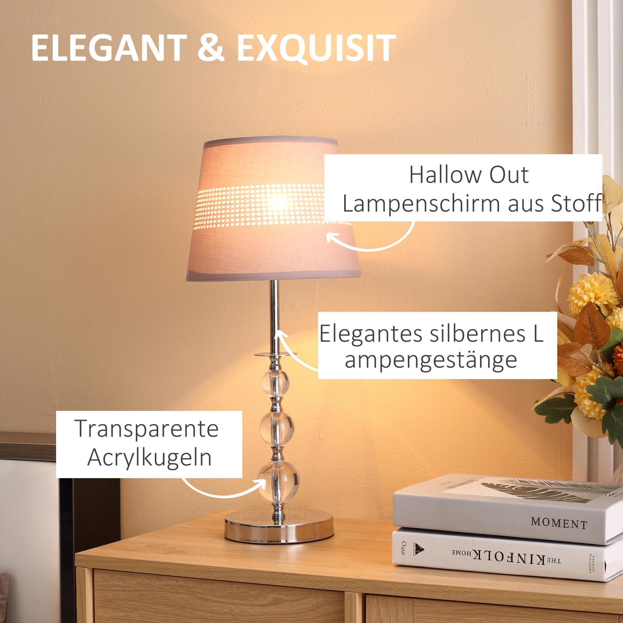 HOMCOM Lampe de table  