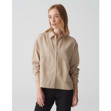 Chemisier à chemise Fjuri coupe droite