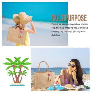 Only-bags.store Jute Shopper Tasche Gross Faltbar Wasserdicht Einkaufstasche Handtasche  