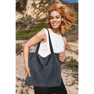 Only-bags.store Cord Tasche Reissverschluss Umhängetasche Gross Shopper Tote Bag Handtasche  