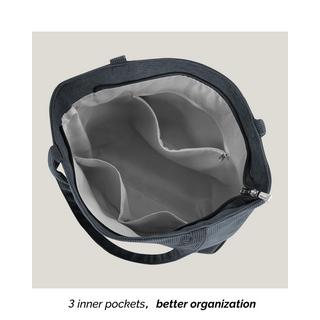 Only-bags.store  cord Tasche Umhängetasche mit Reißverschluss, Groß Shopper Tasche Tote Bag Handtasche 