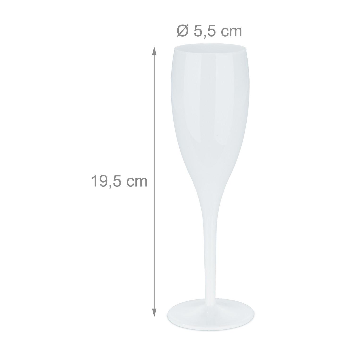 B2X Sektgläser aus Kunststoff, 6er-Set  