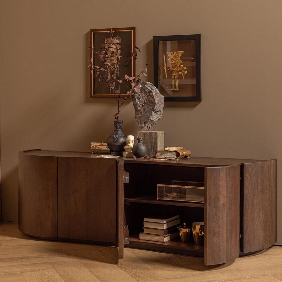 mutoni Sideboard Sense bois de manguier brun foncé 160  