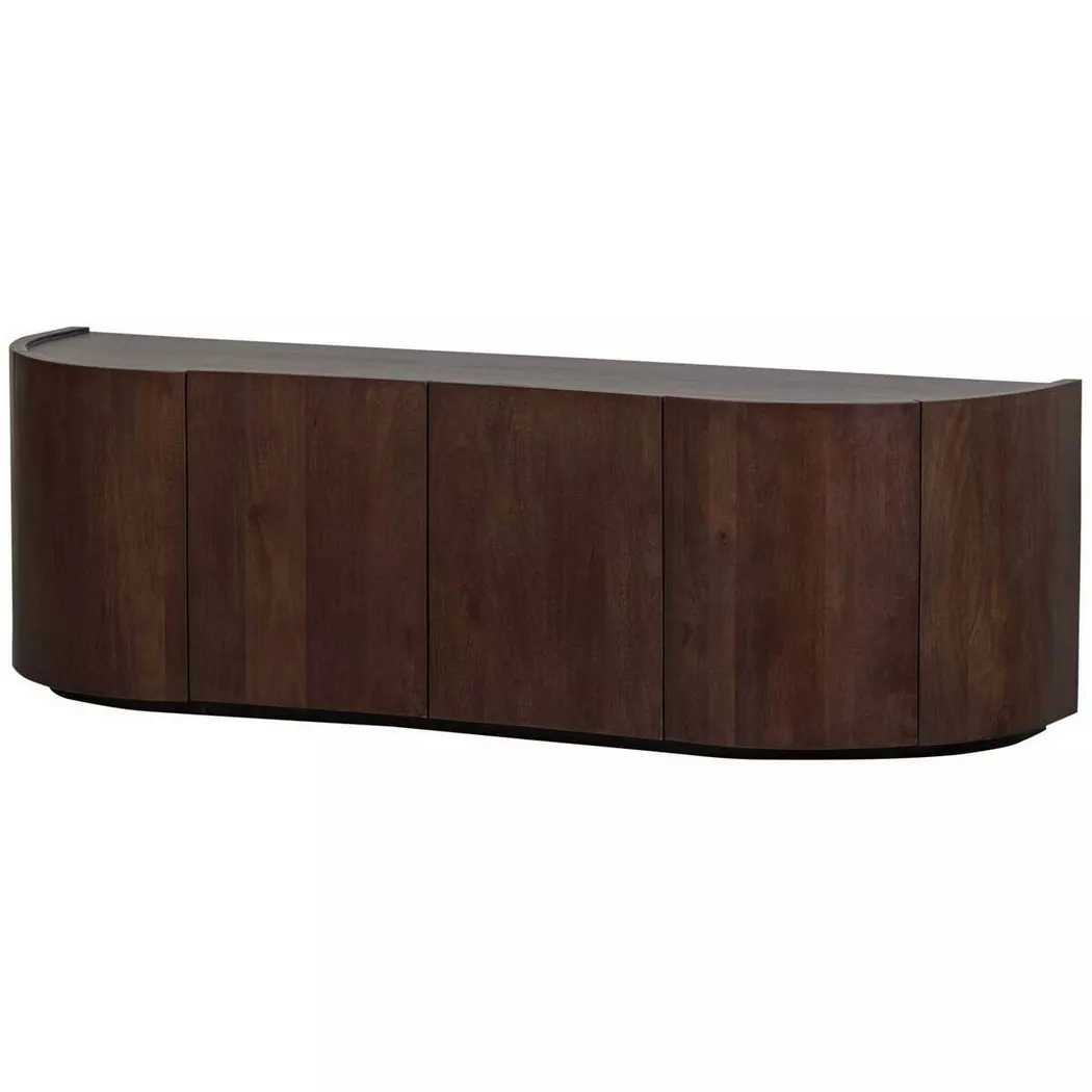 mutoni - Sideboard Sense Mangoholz dunkelbraun 160, One Size