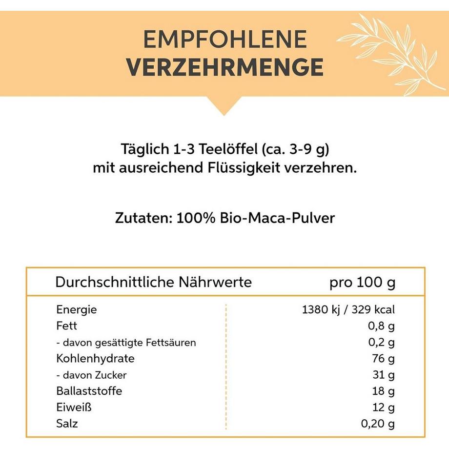 Eltabia  Poudre de maca bio 