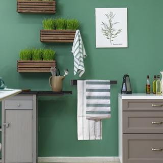 B2X Porte-serviettes en acier inoxydable noir  