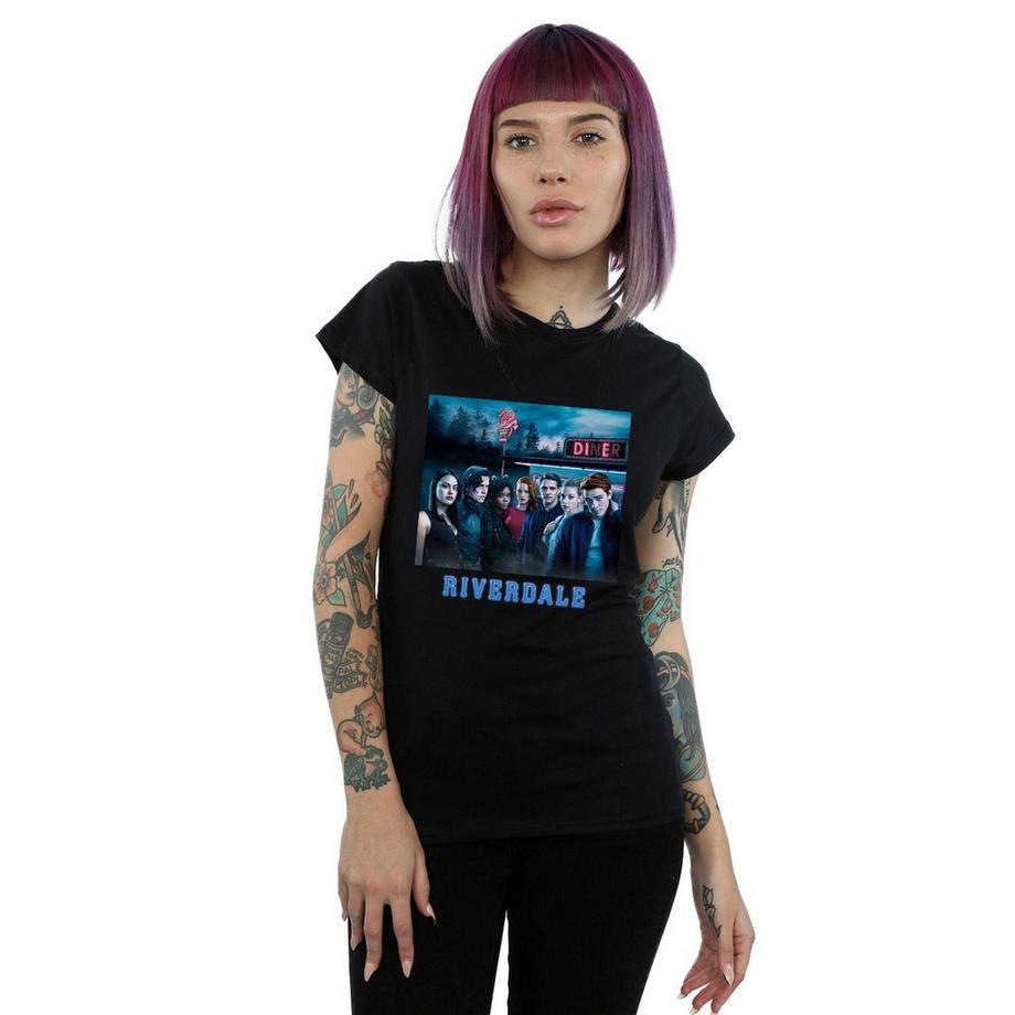 Riverdale Pop's Chock'lit Shoppe Grafikdruck T-Shirt  