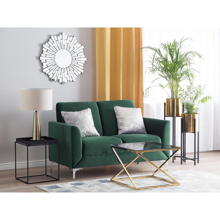 Beliani 2 Sitzer Sofa aus Samtstoff  FENES  