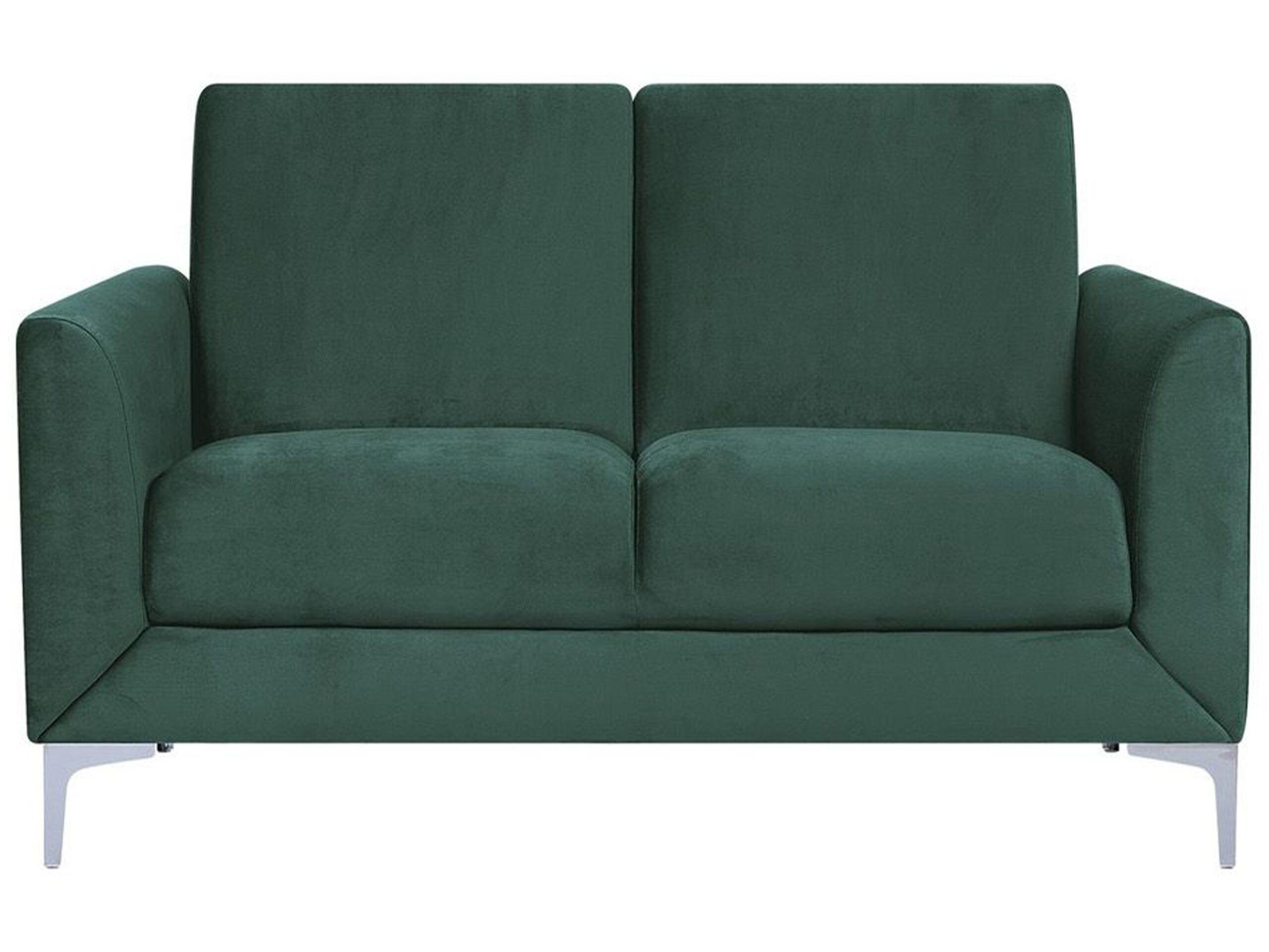 Beliani 2 Sitzer Sofa aus Samtstoff Modern FENES  