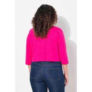 Ulla Popken Jersey Bolero kurze Jacke 3/4-Arm Saumknoten  
