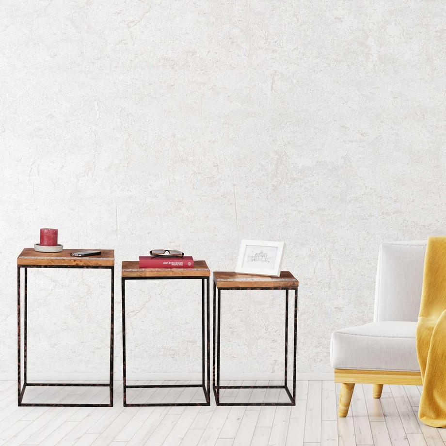 B2X Gedeckter Tisch 3er Set Mangoholz  