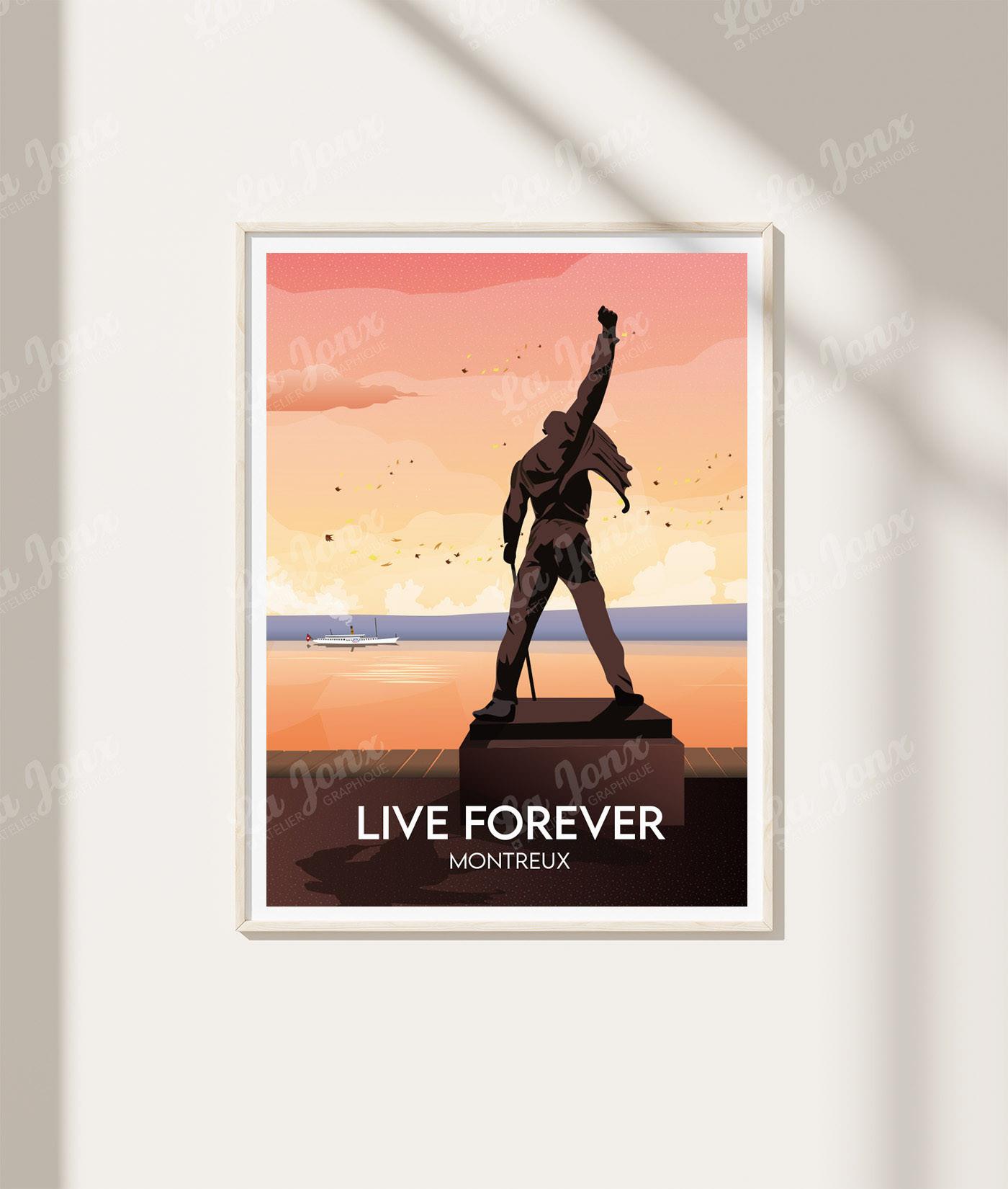 La-Jonx Montreux - Live forever - Poster  