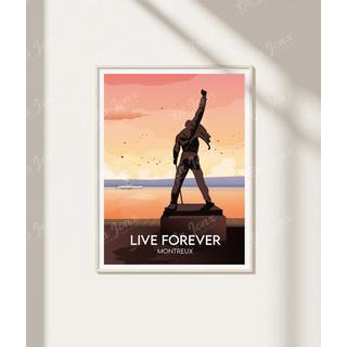 La-Jonx Montreux - Live forever - Poster  