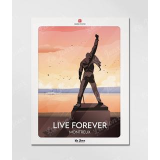 La-Jonx Montreux - Live forever - Poster  