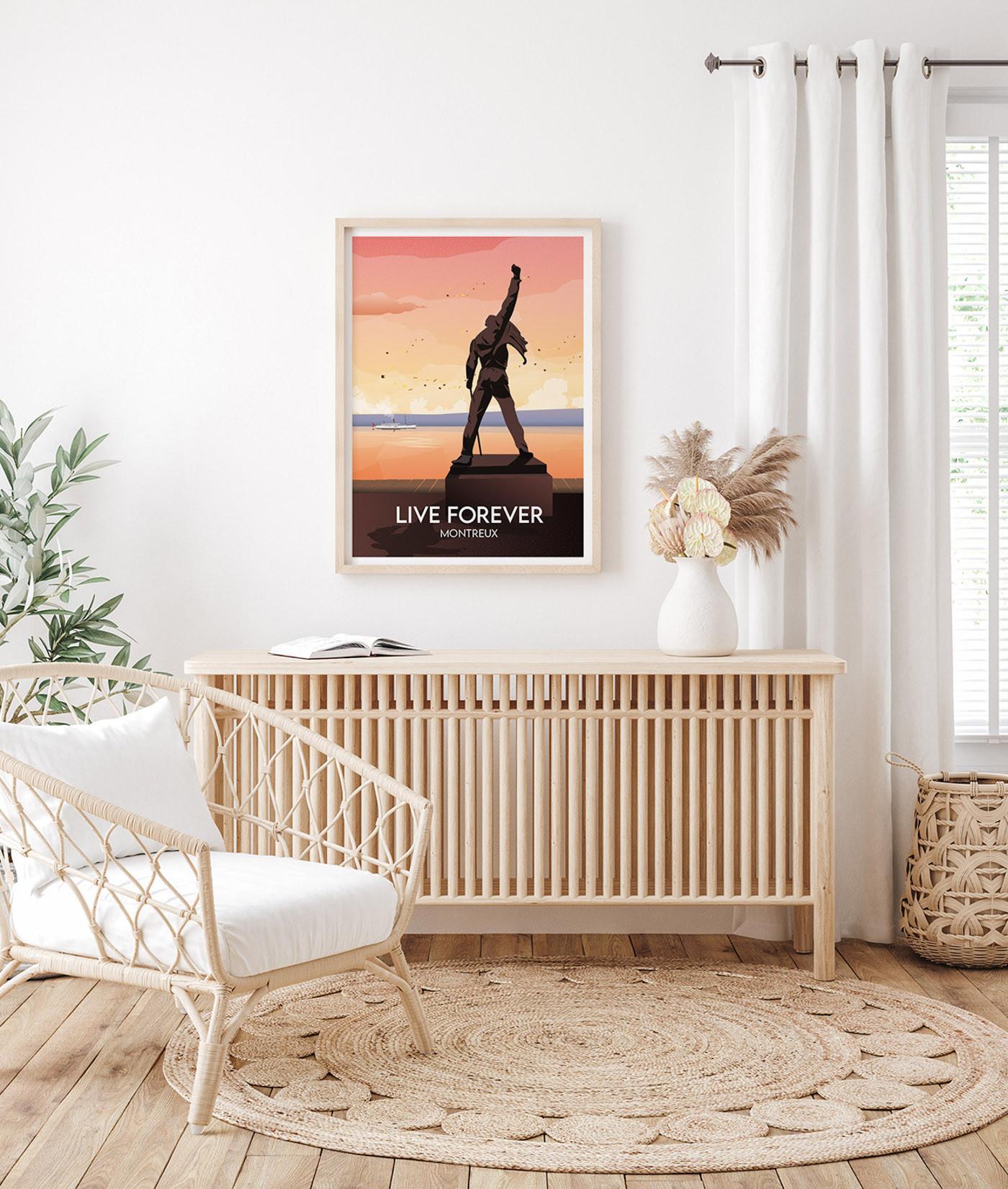 La-Jonx Montreux - Live forever - Poster  