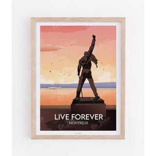 La-Jonx Montreux - Live forever - Poster  